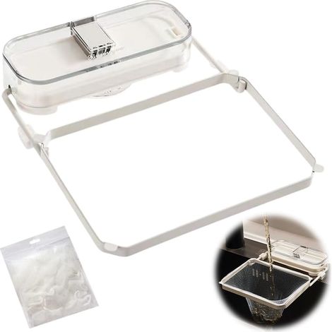 Filtro per lavello da cucina - Filtro per lavello da cucina con 100 maglie - Filtro per lavello da cucina - Filtro per lavello da cucina - Bianco (1/5)