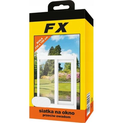 Moustiquaire FX pour fenêtres 150 x 130 cm blanche