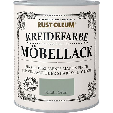Rust-Oleum Kreidefarbe Möbellack 125 ml khaki grün Kreidefarbe