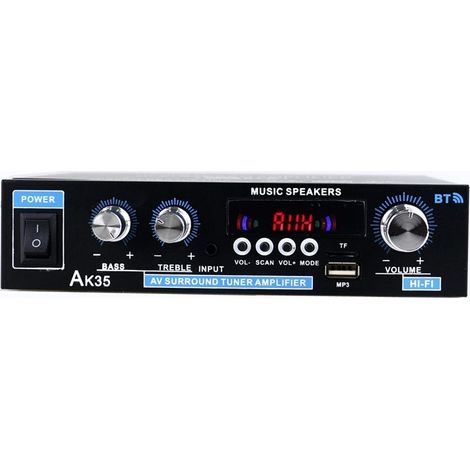 Digital Power Amplifier Bluetooth U Disk Power Amplifier Two-Channel Power Amplifier
