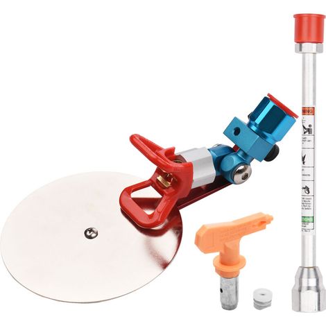 Déflecteur à disque pour pistolet de pulvérisation Pulvérisateur airless haute pression Porte-buse universel pour pistolet de pulvérisation Déflecteur anti-éclaboussures Déflecteur universel avec port (1/5)