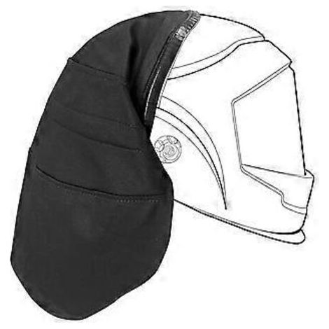 Housse de casque de soudage en coton sûr et anti-brûlure, protection intégrale du cou, couvre-chef étendu avec fermeture à pression