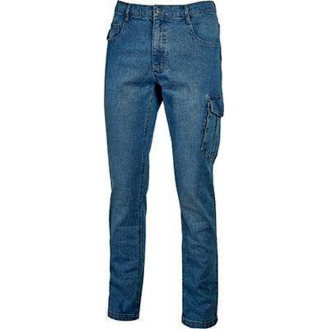 Pantaloni jeans da lavoro u power elasticizzato multitasche slim-fit m,l,xl,xxl taglia xxl
