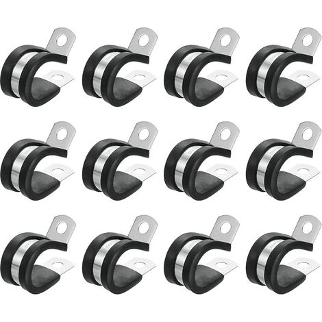 12Pcs Collier De Câble 3/4" (18mm) Collier Métallique (1/5)