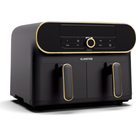 Klarstein Freidora de aire caliente AuraAir Color Touch  2 compartimentos  11 L  1700 W  80 - 200 °C  8 programas