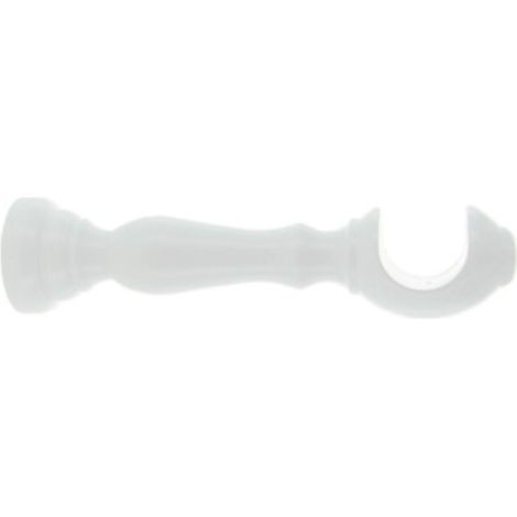 SUPPORTO LEGNO P/BASTONE BIANCO 18 CM 2 PZ