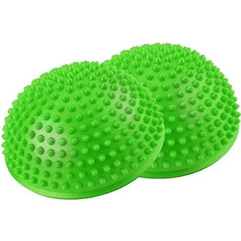 MINKUROW Pelota Para Masaje De Pies, Hemisferios De Yoga De Pvc Masaje Ejercicio Trainer Fitness Balance Ball (Verde) (1/5)