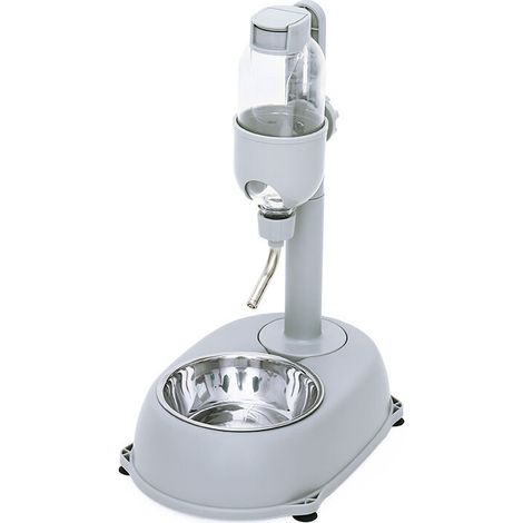 royaluxe -Bol de fontaine à boire pour animaux de compagnie, haut réglable de 500ml, bouteille sans goutte avec bol amovible pour chats et chiens (1/3)