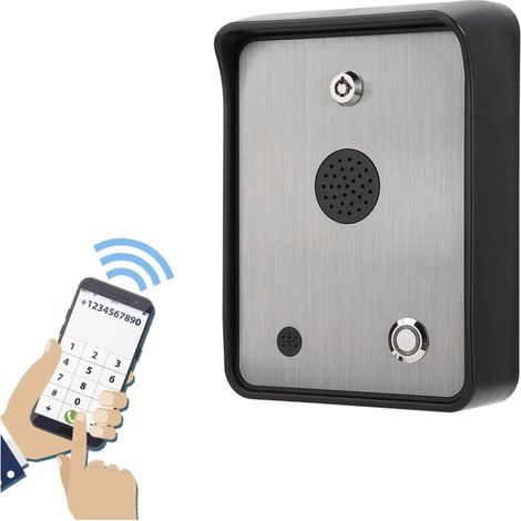 Interphone Vidéo GSM Étanche, Appel à Distance Compatible Alarme, Sécurité Renforcée pour Maison et Famille (1/4)