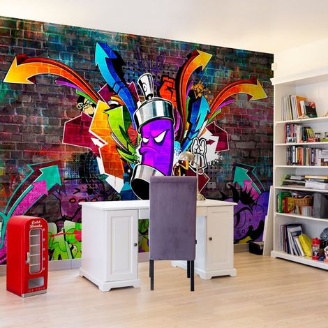 Papier Peint "Graffiti : Colourful Attack" 70 x 100 cm (1/2)