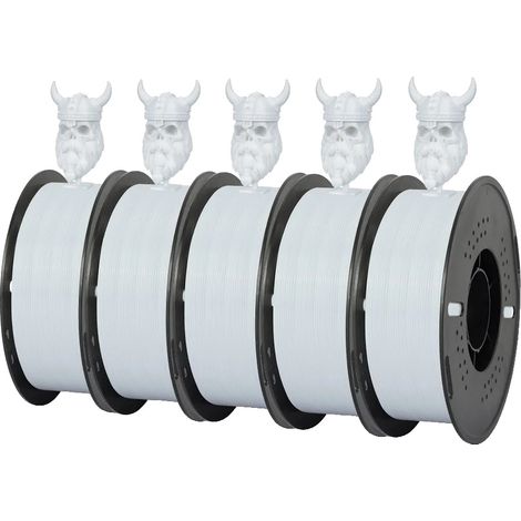 PLA-Filament für 3D-Drucker, 1,75 mm Durchmesser, 1 kg Rolle, 5 kg PETG Weiß (1/2)
