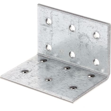 Platine d’assemblage – en acier galvanisé Sendzimir 40 x 40 x 60 mm – Set de 20 pièces – Marque Alberts (1/2)