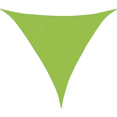 Tenda a Ombra Triangolare 3x3x3m Impermeabile Telo da Esterno con Protezione UV per Patio, Giardino, Terrazza e Balcone (Verde) (1/4)