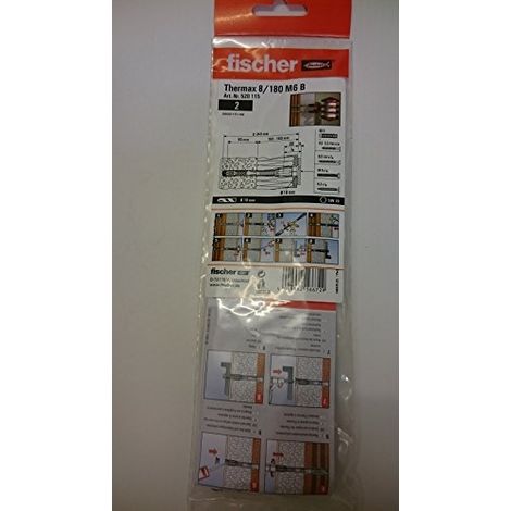 Fischer 2x sistema de montaje a distancia Thermax 8/180 M6 B - 520115