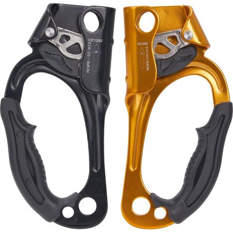 Ascender à Main d'escalade, Main Ascendeur d'escalade Arbre Arboriste Rappel Gear Équipement Corde Pince pour 813 MM Corde(Gauche+Droite) (1/5)