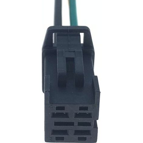 Connecteur de faisceau de câblage de pompe à carburant BMW DJ7044B-2.8-21 avec gaine à 4 broches et bornier - connecteur simple