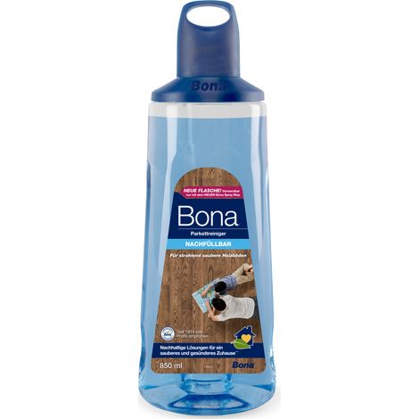Bona - Nettoyant Pour Parquets - Cartouche 850 ml - Nettoyant Parquet - Produit Nettoyant Sol - Sans Résidu & Sèche Rapidement (1/5)