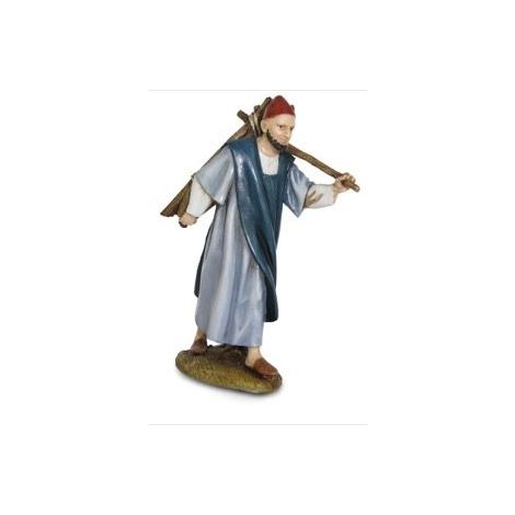PASTORE CON LEGNA PER PRESEPE DA 12 CM