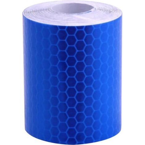 Blaues reflektierendes Klebeband, 3 Meter lang und 5 cm breit.