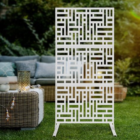Privatsphäre Dekoration Bildschirm, Metall Outdoor Dekoration Privatsphäre Bildschirm, Raum Trennwerkzeug, 90cm  190cm, für den Garten Garten Balkon Hinterhof (1/5)