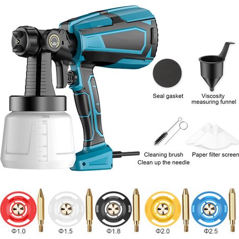 Pistolet à peinture électrique sans fil [Ander Online], pulvérisateur à batterie lithium-ion rechargeable, usage domestique, version 110V (1/5)