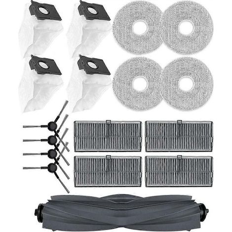 Pour Dreame L40 Ultra AE / L40S Ultra CE / D20 Ultra Pièces détachées Brosse latérale principale Filtre Chiffon Sac à poussière Accessoires() (1/4)