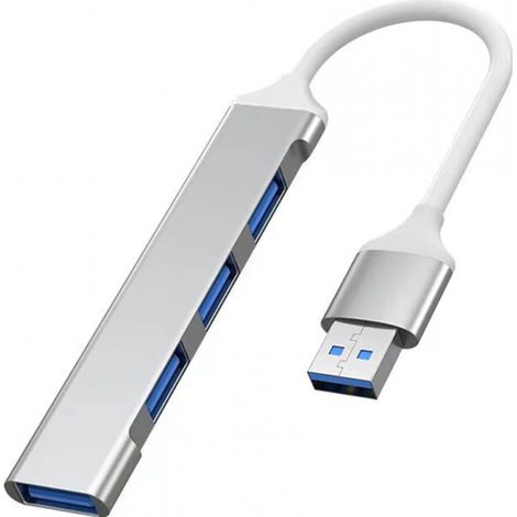 Hub USB,Hub USB 30 Multi USB 4 Ports,Adaptateur USB C Hub 5Gbps Adaptateur Portable Multi Data Hub,Compatible avec Pro Air 2022 M2 M1 i-Pad Pro Air Surface Pro 8 Galaxy Tab S8 S22 (1/4)