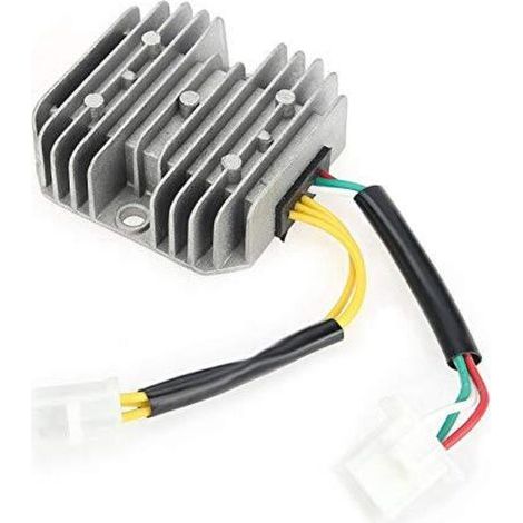R��gulateur/redresseur de tension, r��gulateur/redresseur de tension �� 6 fils, r��gulateur de tension ��lectrique, compatible avec les moteurs GY6 125cc 150cc �� 6 fils, scooters, motos, quads, cyclo