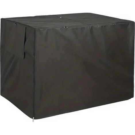 (Noir, 79x50,8x53cm) Cage pour chien durable et imperméable avec fenêtre en filet, adaptée à une utilisation intérieure et extérieure. (1/3)