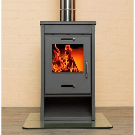 Stufa a legna Victoria Deluxe LG da 9,0 kW colore nero (1/5)