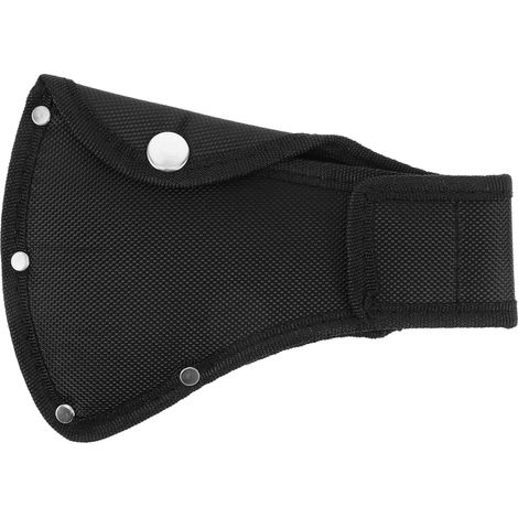 Housse de Protection pour Hache D’extérieur en Nylon Noir Surface Lisse, Maintien Stable, Usage Outdoor, Accessoire pour Camping et Rangement Sécurisé (1/5)