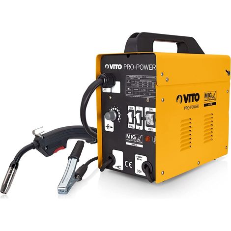 Vito – Poste à souder MIG 100A – Régulation automatique du fil – Soudage sans gaz pour tôles de carrosserie – Protection anti-surchauffe (1/4)