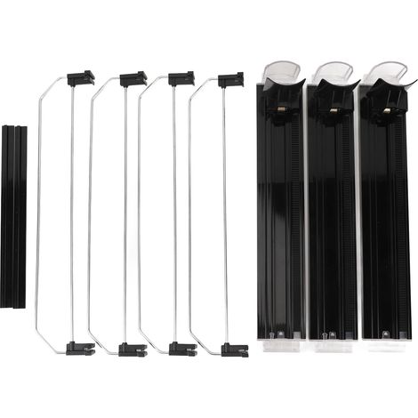 Poussoir Glide étagère économie de travail amortisseur de stabilisation diviseur réglable hélice de boisson automatique pour réfrigérateur supermarché noir (1/5)