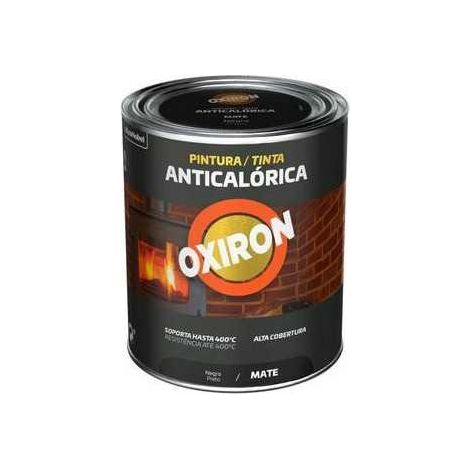 ESMALTE OXIRON ANTICALORICO NEGRO 750ml MATE