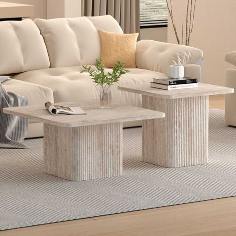Set de table basse Destiny 60 x 60 x 52 cm / 80 x 80 x 42 cm  (1/5)
