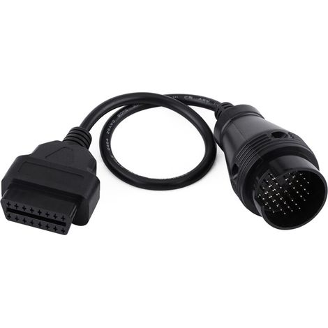 Câble de diagnostic de 38 pin à 16 pin, ABS Plastic OBD II Câble de connecteur pour le remplacement de l'interface femelle Mercedes Benz. (1/5)