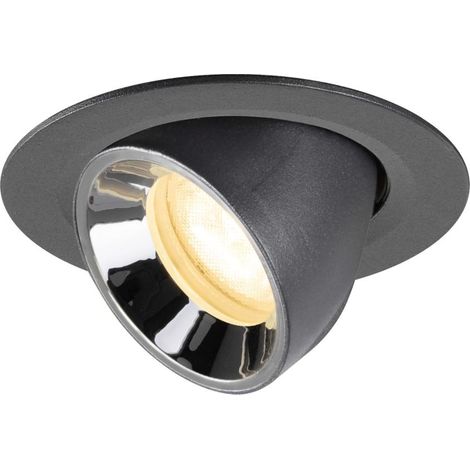 Spot encastré Numinos Gimble XS noir/chrome 3000K - 55 deg - 1010052