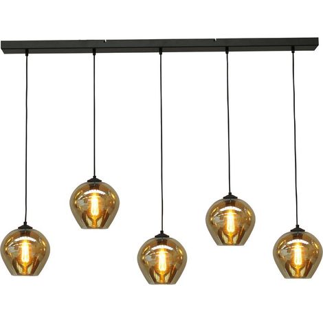Lampe suspendue Quinto 5 avec abat-jour en verre - 2261-05-130-5-05-3 (1/3)