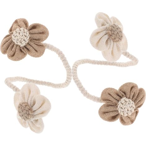 pices Embrasses de Rideaux Fleurs Bohme Ajustables Lot de (1/5)