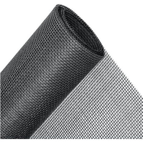 Remplacement d'écran de fenêtre résistant aux animaux de compagnie, fenêtre moustiquaire invisible en fibre de verre - Noir - 1,5 x 3 mètres - RWMoustiquaire de fenêtre (1/5)