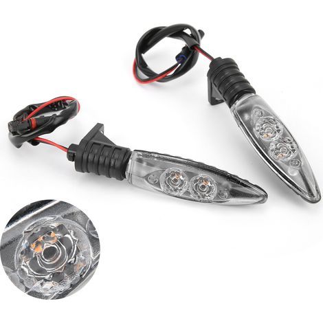 12V LED-Frontblinker, kompatibel mit S1000RR, R1200GS und F800GS, klare Gläser, Paar als Ersatz für Motorräder (1/5)