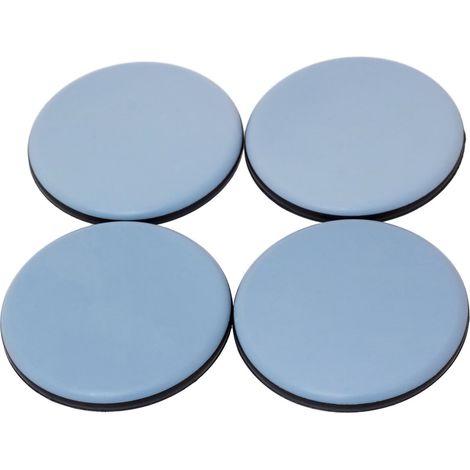 Glissière Pour Pied De Meuble - Base En PTFE Lisse - Sans Colle - Convient À La Plupart Des Meubles - Diamètre 7 Cm - Lot De 4