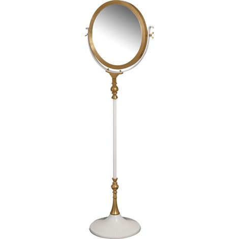 Specchio da terra Eleganca orientabile in alluminio bianco (1/3)