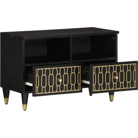 Maison Exclusive - TV-Schrank 70x33x46 cm Massivholz Mango (1/5)