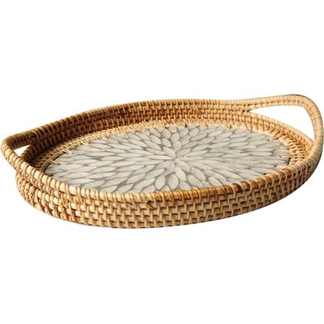 Corbeille en rotin tressé à la main pour rangement de fruits, (1/5)