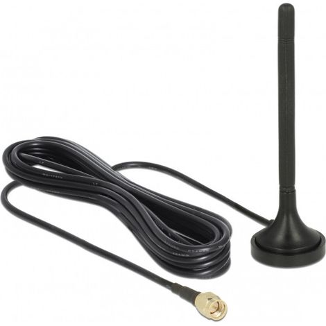 DeLOCK Delock Antenne LTE SMA St. 2dBi starr omni. Anschlusskabel RG-174 3m outdoor (89618)