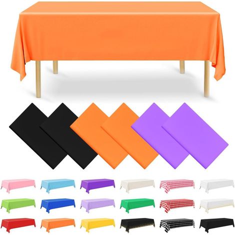 6er Pack Einweg Tischdecken 137x274 cm Wasserdicht für Partys & Dekorationen