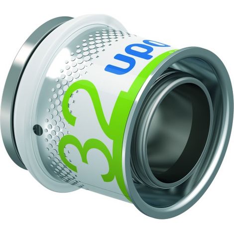 Uponor Endstück S-Press PLUS aus Messing, verzinnt 32mm