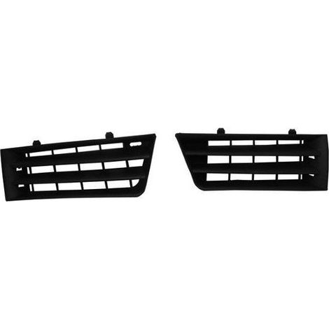 Grilles de calandre avant noires kit Renault Megane 2 phase 1 2002-2005