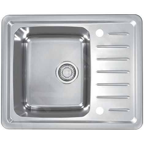 Alveus Galeo - Évier 615x500 mm, avec commande du vidage, inox 1128552 (1/3)
